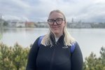 Þurfti að æfa glímu í stað fimleika